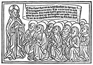 Dictates Prints: Jesus Dictates Prayer