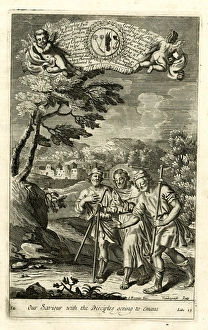 Images Dated 2nd June 2016: Jesus with the disciples going to Emmaus
