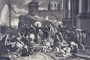 Heals Prints: Jesus Heals Multitude