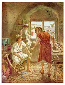 Biblical Scenes Collection: Jesus Helps Joseph