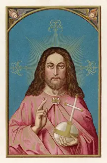 Jesus Holding Orb