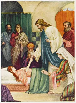 Heals Prints: JESUS & JAIRUS DAUGHTER