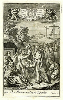 1688 Collection: Jesus laid in the Sepulchre