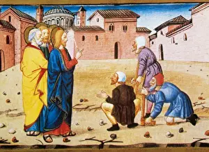 Predis Prints: Jesus performing miracles to the disbelief of the Jews. Code