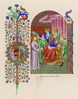 Washes Prints: JESUS BEFORE PILATE