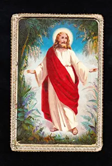 Devotional Prints: Jesus on a religious card