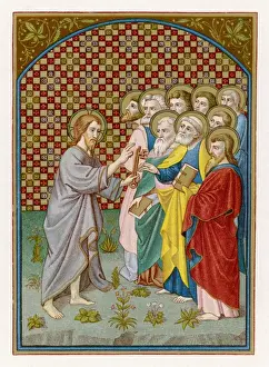 Jesus and St Peter