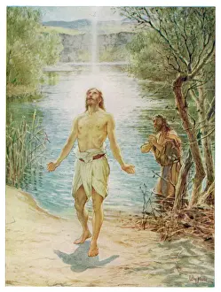 Baptism Prints: Jesuss Baptism & John