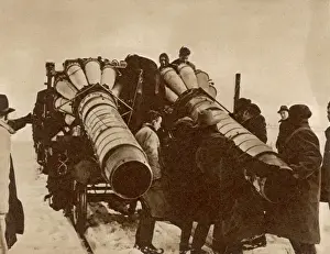 Jets to clear snow drifts in Wales in 1947