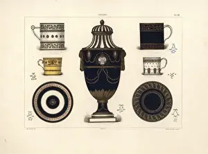 Crockery Prints: Jewelled Sevres porcelain