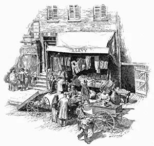 Vendors Prints: Jewish Quarter, New York shops