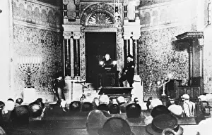 Synagogue Prints: Jewish Synagogue pre-WWII