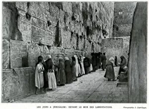 Images Dated 4th January 2019: Jews at the Wailing Wall, Jerusalem