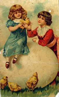 Jigsaw puzzles of six scenes of French children (late 19th C