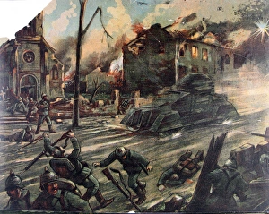 Images Dated 28th April 2009: Jigsaw puzzles of six WWI French battle scenes
