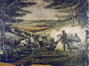 Images Dated 28th April 2009: Jigsaw puzzles of six WWI French battle scenes