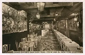 Tables Prints: Jimmie Dwyers Saw Dust Trail, New York City, USA