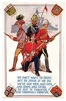 Jingoistic British propaganda card