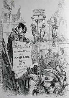 Lithography Collection: JJ Grandville Pseudonym Jean Ignace Isidore Gerard
