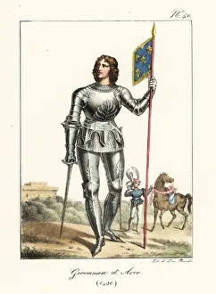 Italian Edition Prints: Joan of Arc, 1430