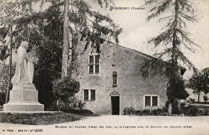 Lorraine Collection: Joan of Arc - French heroines home at Domremy, France
