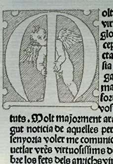 Cherub Prints: Joanot Martorell (1413-1468). Tirant lo Blanch. Initial Lett