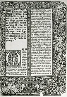 Joanot Martorell (1413-1468). Valencian writer in Catalan. T