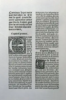 Valencian Prints: Joanot Martorell (1413-1468). Valencian writer in Catalan. T