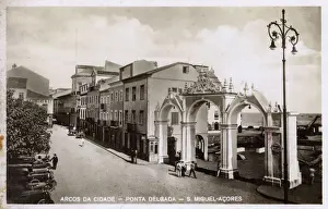 Joao Franco Street, Ponta Delgada, Sao Miguel Island, Azores