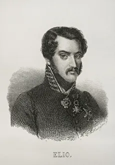 Carlist Prints: Joaquin Elio y Ezpeleta (1806-1876). Spanish general carlist