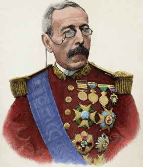 Jover Gallery: Joaquin Jovellar Soler (1819-1892). Engraving, 1892. Colored