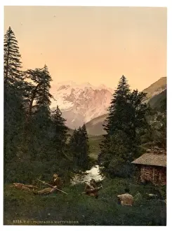 Unterwald Prints: Jochpass and Wetterhorn, Unterwald, Switzerland
