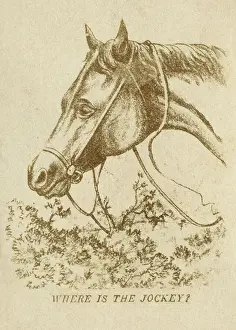 Optical Prints: Where is the Jockey? Optical Illusion drawing Date: late 19th century