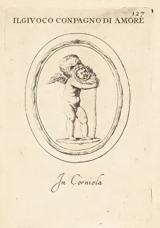 Carnelian Prints: Jocus, masked companion of Cupid or Amor