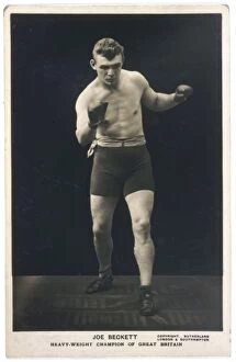 1892 Collection: Joe Beckett, British heavyweight boxing champion