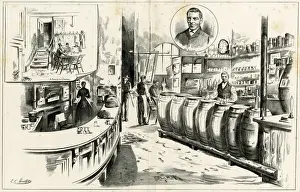 Hillman Prints: Joe Hillmans stores and dining rooms, Birmingham