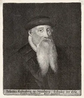 Gutenberg Prints: Johann Gutenberg / Liz1900