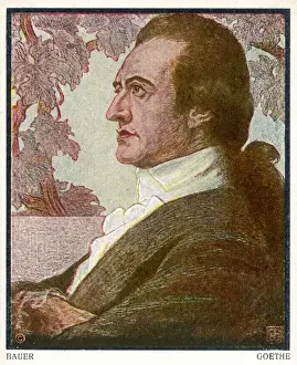 Theology Prints: Johann Wolfgang von Goethe, German writer