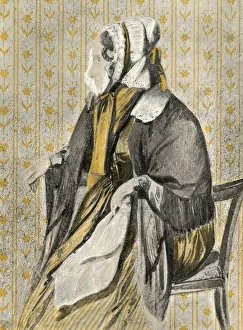 Images Dated 3rd May 2017: Johanna Rosina Wagner (1774 - 1848), mother of the composer (1813) ;after Wagner'