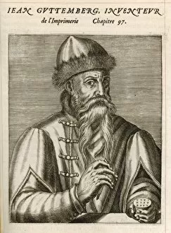 Johann Collection: Johannes Gutenberg, German goldsmith and printer