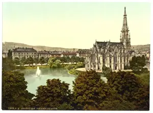 Johannes Prints: Johannes Kirche, Stuttgart, Wurtemburg, Germany