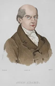 Founding Prints: John Adams (1735-1826). Second president of the USA