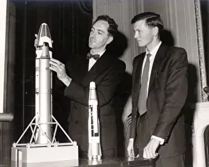Lunar Prints: John Allen, left, of the Avro Weapons Research Division, ?