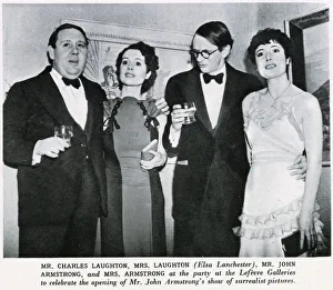 Images Dated 13th November 2020: John and Benita Armstrong with Charles & Elsa Laughton