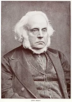 Radical Prints: John Bright (1811 - 1889), British radical and Liberal statesman. Date: 1879