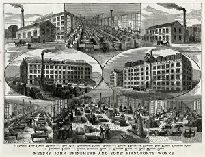 John Brinsmead & Sons Pianoforte works 1883