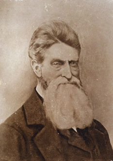 John Brown, head-and-shoulders portrait, facing slightly rig John Brown, head-and-shoulders portrait, facing slightly rig