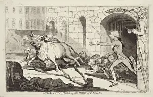 John Bull, baited by the dogs of excise