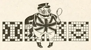 Crosswords Prints: John Bull gets crossword fever