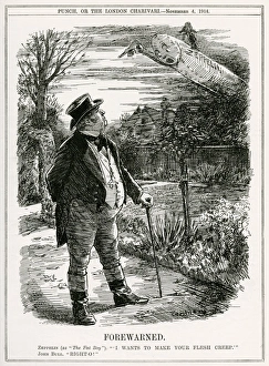 Images Dated 14th September 2017: John Bull - Zeppelins 1914